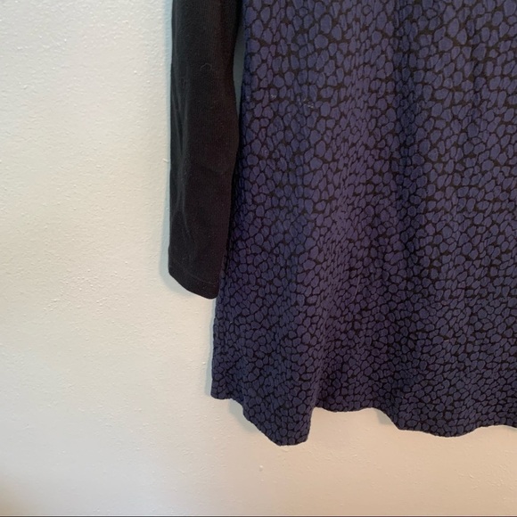 Apt. 9 Sweater Dress Navy Black Giraffe Print - Picture 4 of 10